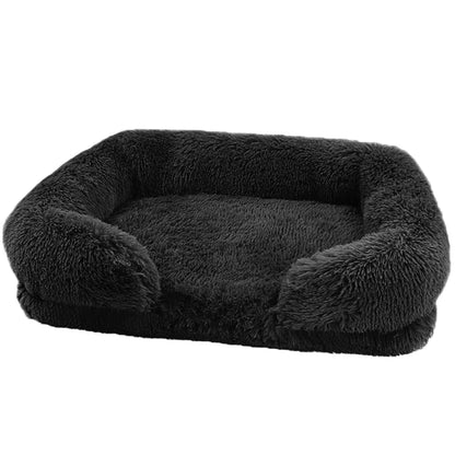 Thickened orthopedic dog bed for large dogs - easy to remove and wash plush cover