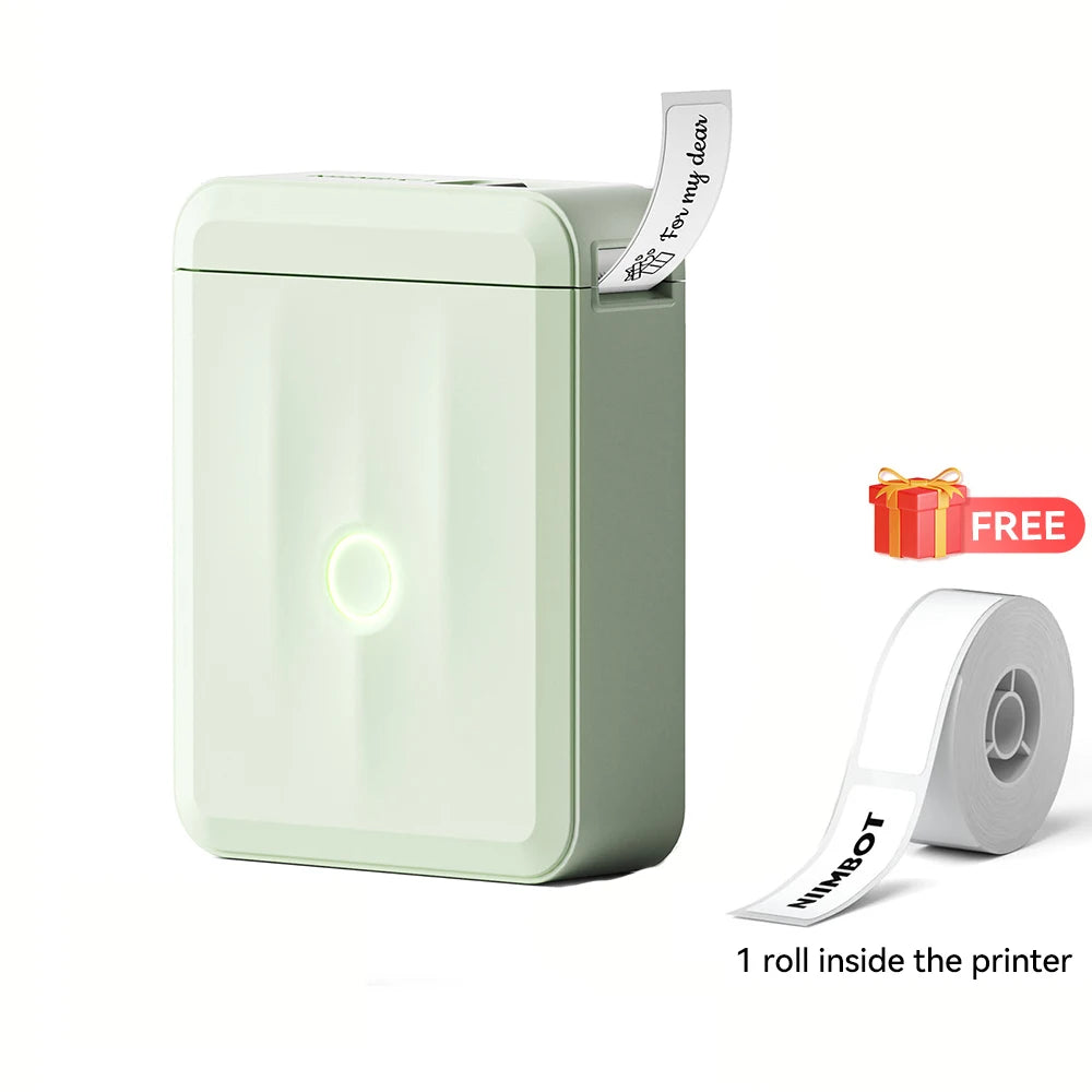Pocket Mini Label Printer, Thermal Wireless Adhesive Sticker, DIY Name Tag Maker for School Home Office