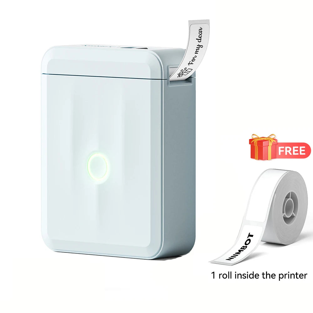 Pocket Mini Label Printer, Thermal Wireless Adhesive Sticker, DIY Name Tag Maker for School Home Office