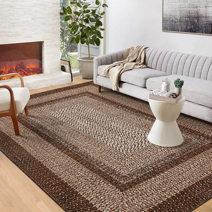 Washable Braided Area Rugs Large