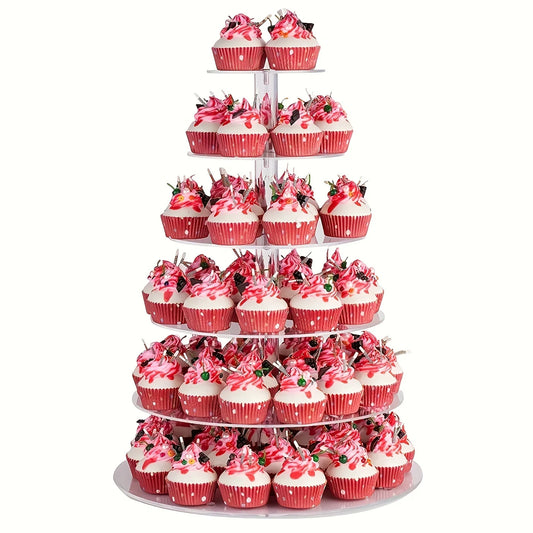 Acrylic 6-layer Cake Rack For Party, Holidays