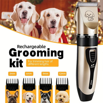 Electric Pet Hair Trimmer Kit for Professional Grooming at Home